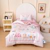 60S Pure Cotton Digital Print Kids' Autumn/Winter Bedding Set: First Day of School Duvet Cover