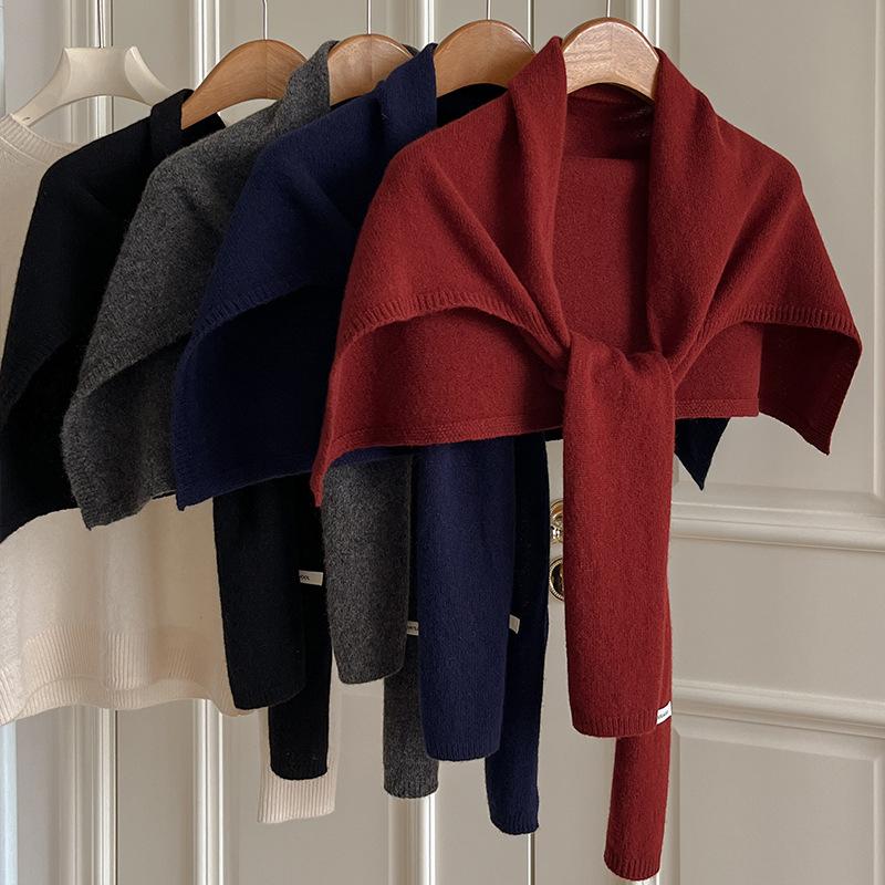 New Fashionable and Versatile Shawl  High End Women's Light Luxury Style Scarf Korean Style Instagram Outer Layer Warm Little Scarf