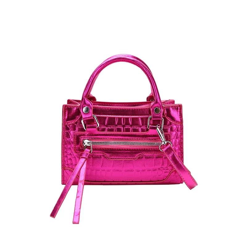 

Fashion Alligator Pattern Dazzle Leather Women Designer Purses Shoulder Bag Woman Handle Crossbody Satchel Lady Handbag Bag 19x13x7cm