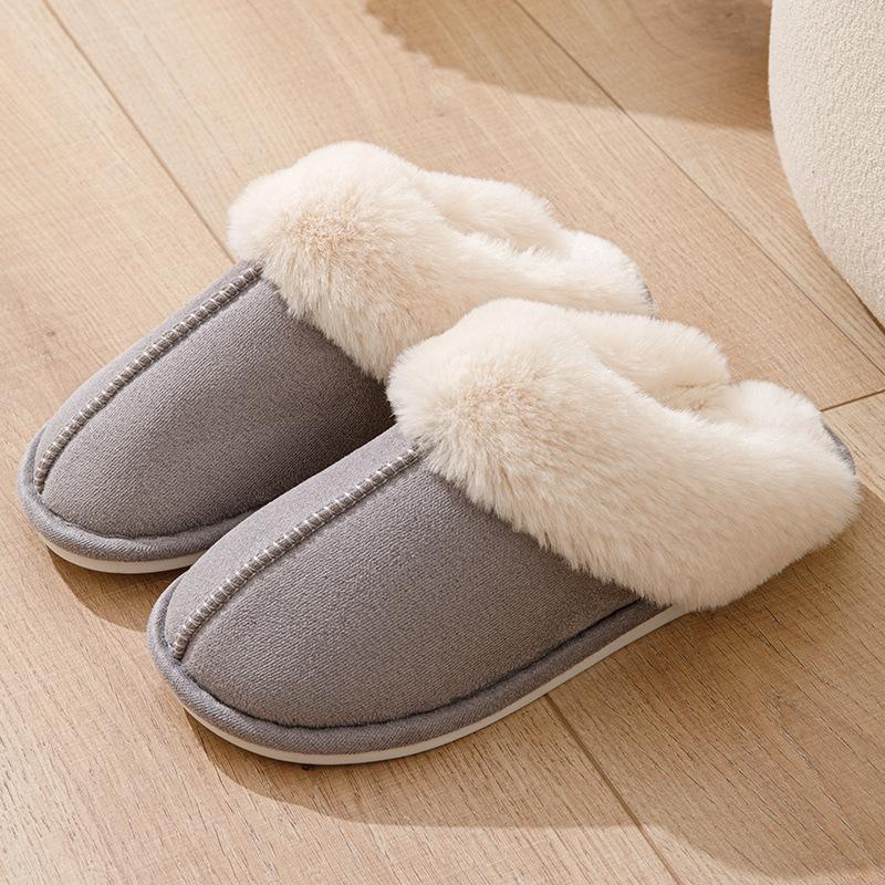 Mao Mouth Slippers, Temxiyin Home Non-slip Bottom Fashion Simple Mao Hair Slippers Cotton Slippers Women