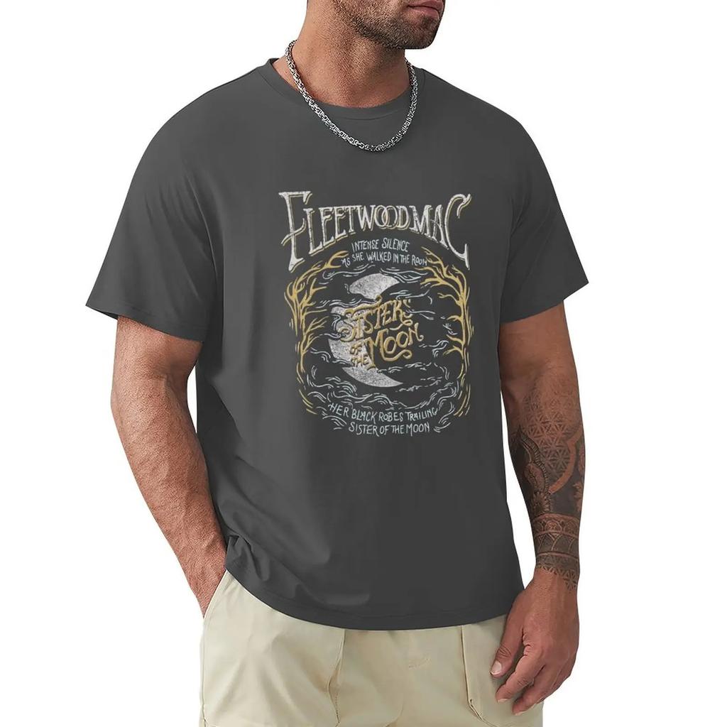Short Sleeve Tee Summer topsB for Men Graphic Office Conference Room Fleetwood Mac