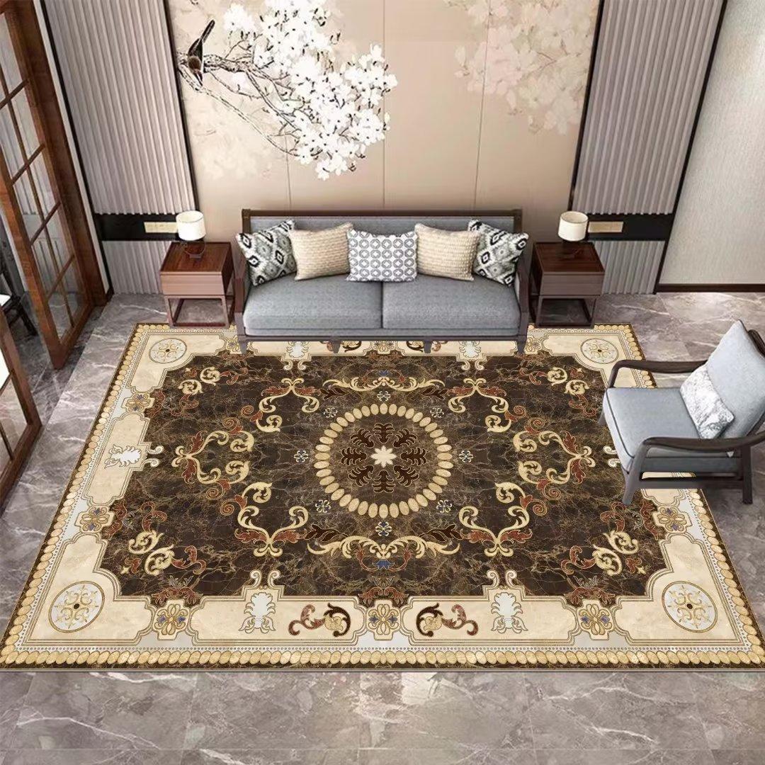 

Европейский роскошный ковёр для гостиной 160x200 Большие ковры для украшения спальни Домашний моющийся ковер 200x300 см Противоскользящий коврик 60x90cm 23.6x35.4in
