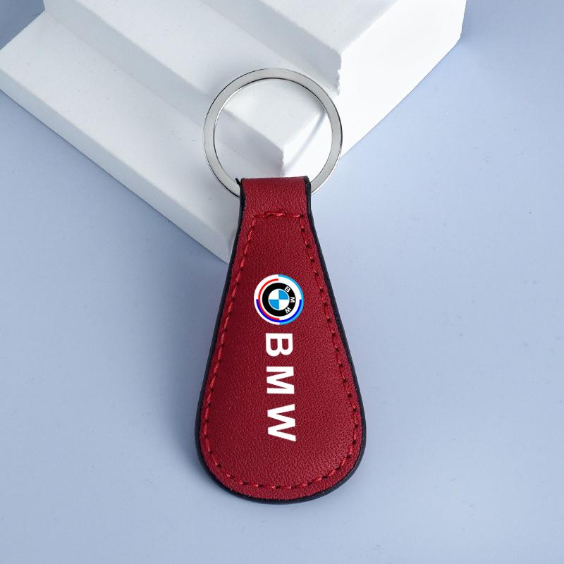 Car Keychain Emblem Leather Keyring Pendant For BMW 50th E46 E90 E60 F30 F10 E39 E36 F20 G30 G20 E87 E92 E91 E30 F11 F31 X2 X3 ydbn48