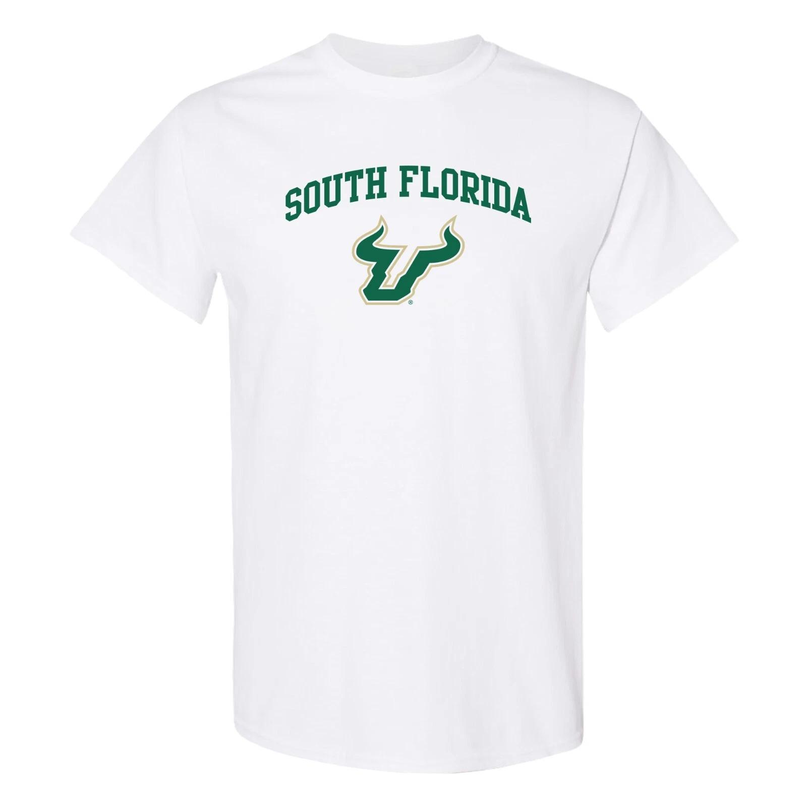 South Florida Bulls Arch Logo T-Shirt - White 2XL