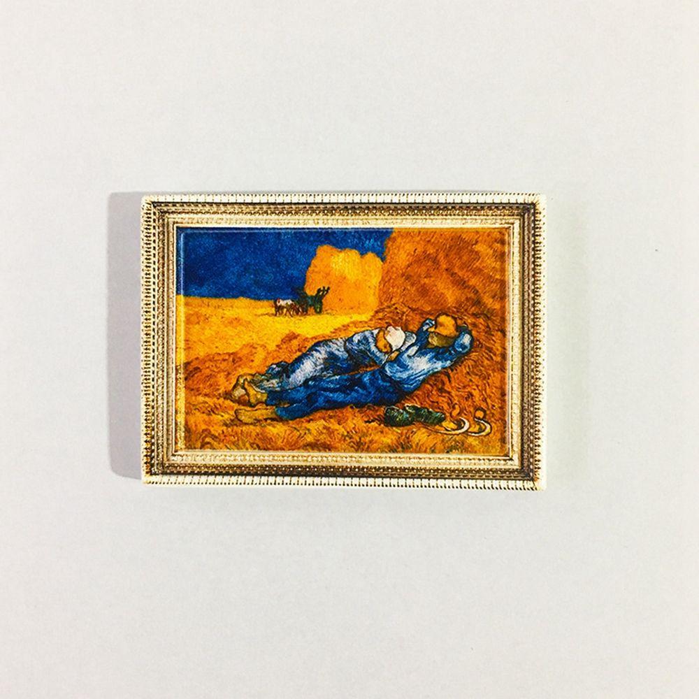 Mona Lisa refrigerator magnetic stickers van gogh Sunflower World famous paintings 3d fridge magnets home decoration collection