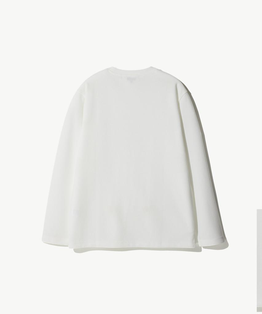 STCO Diems Ripple Knit Round T-Shirt_White (Classic Fit)_Dtsxz01Csw