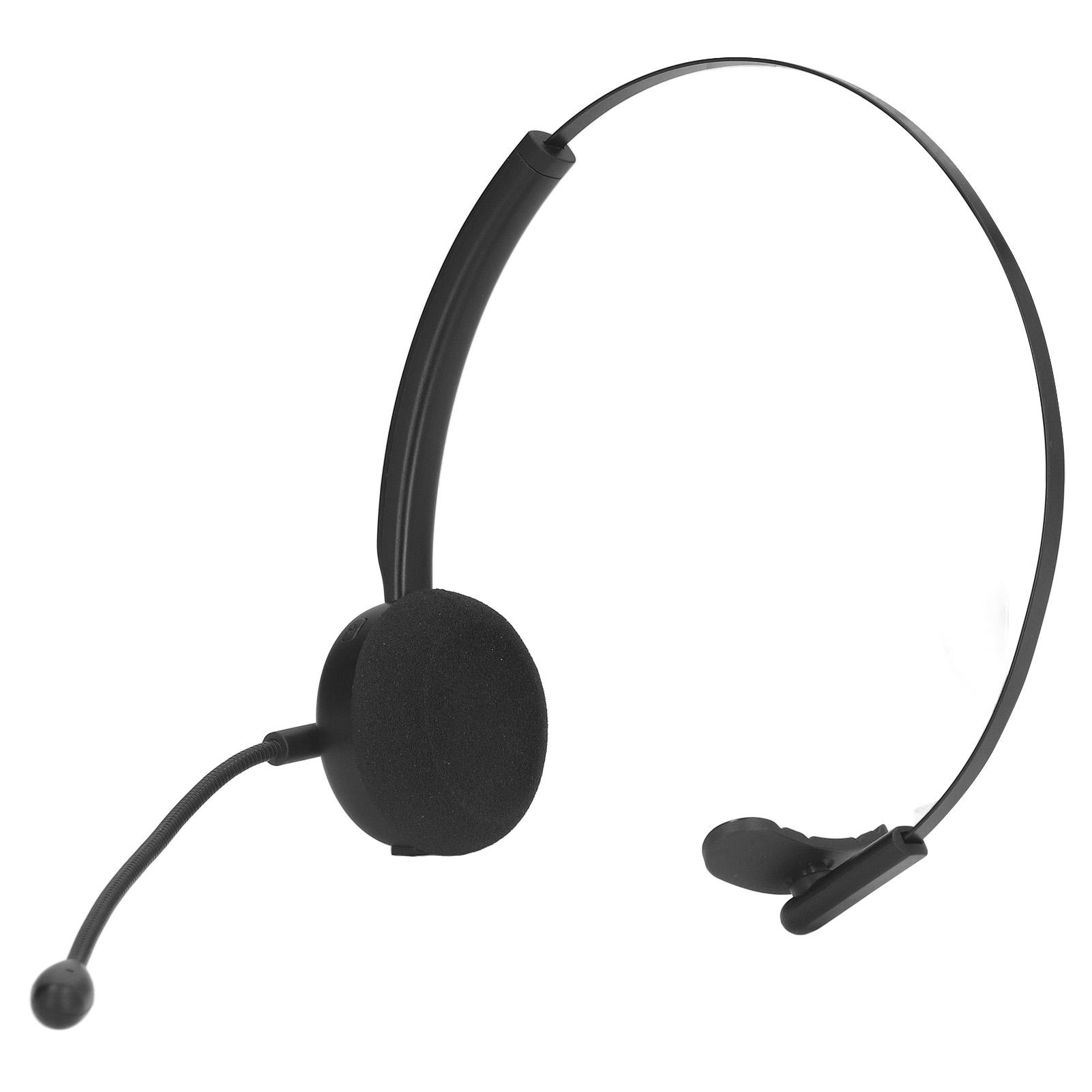 

Bluetooth 5.1 Headset Multifunction Single Ear Noise Cancelling Mic Wireless Headset for Call Center Online Class