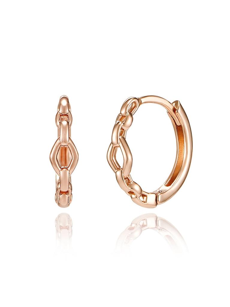 14K Daily Chain One-Touch Earrings (Gold Filled) C24EGF111