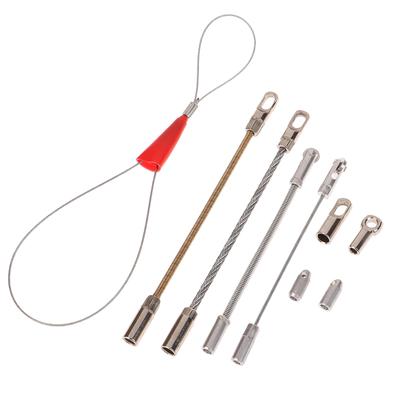 Eletricista Guia de Fio Automático Conector Cabeça Guia de Fio Fio Cabo Elástico Enfiador Cabo Extrator Acessórios Para Reparo
