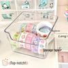 Acrylic Transparent Storage Box with Dividers for Cards and Memos