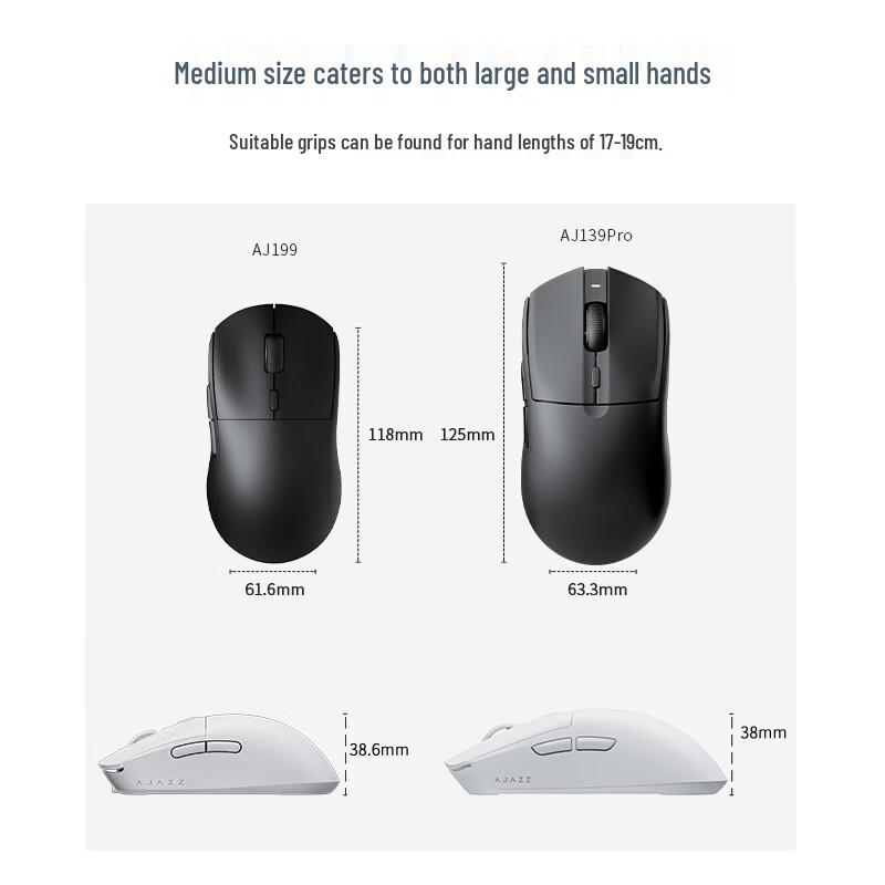 Ajazz AJ139PRO Lightweight Wireless Gaming Mouse