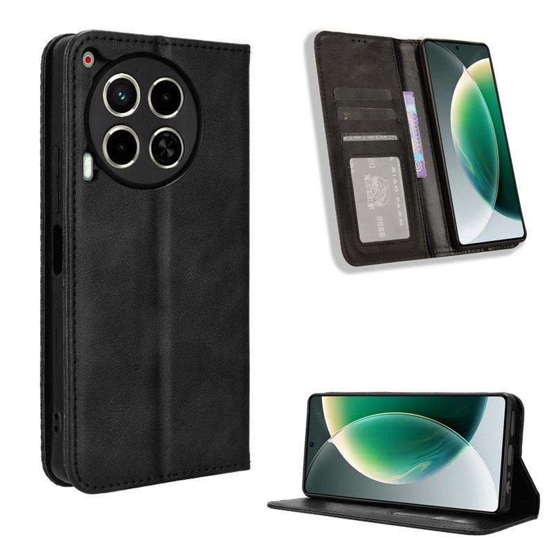 Tecno Camon 30 4G/5G Läder Fodral med Kortplats