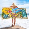 Beach Sandals Collection digital-printed polyester Superfine fiber double-sided fleece Beach vacation bath towel beach towel