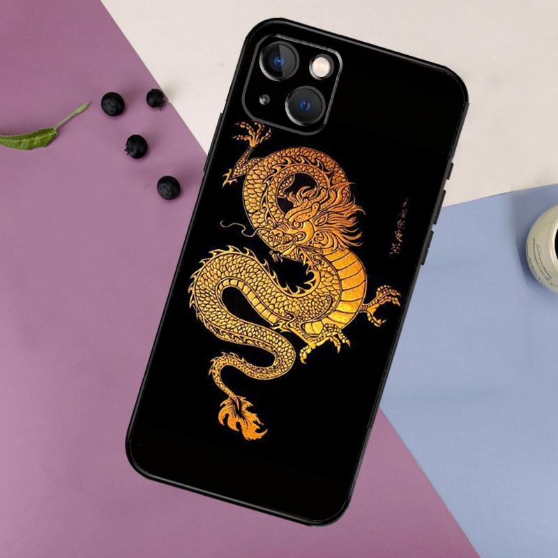 Chinese Dragon Case For iPhone 16 15 14 13 12 11 Pro Max Mini X XR XS Max 7 8 Plus 2 Bumper Cases Cover