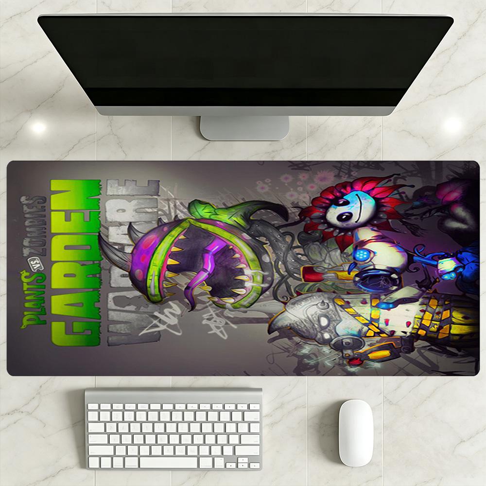 Plants Vs. Zombies Gaming Mouse Pad Gamer Mousepad Ultra-Long Desk Mat Non-Slip Rubber Bottom Perfect for Office Laptop Gaming Setup