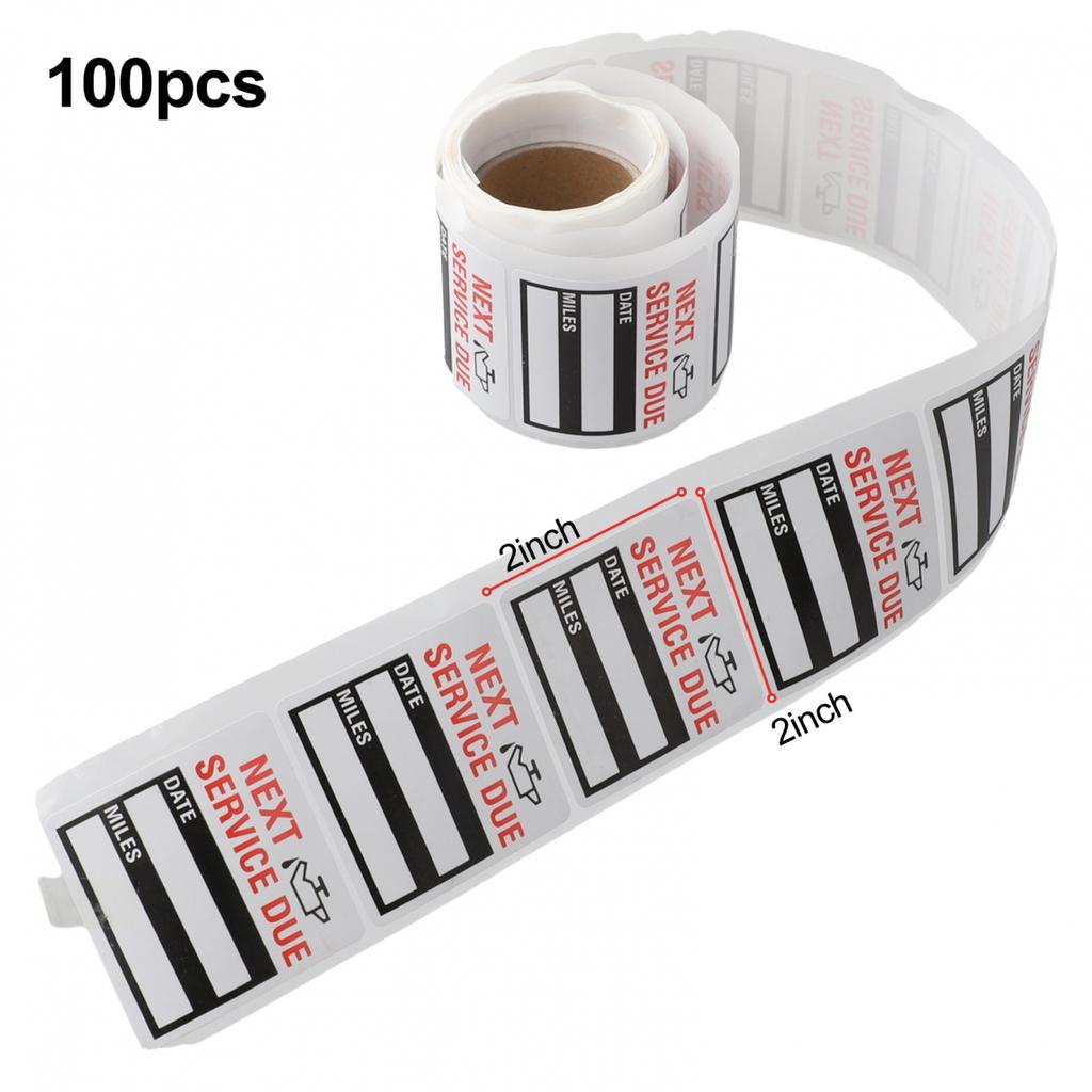 Oil Change Service Reminder Sticker 2*2 Inch Decal Stickers