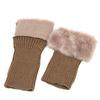 Women Accessories Cover Boot Socks Fur  Crochet Knit Leg Warmer Cuffs Toppers Trim