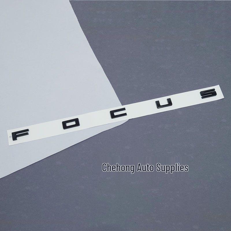 Glossy Black Rear Trunk Letter Badge for Ford Focus (2019-2021)