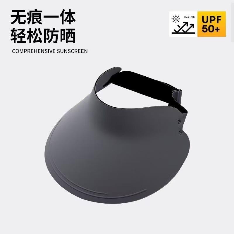 Traceless Ice Silk Hat Women's Sunscreen Sun Hat Outdoor Summer Riding UV Protection Portable Rollable Empty Top Hat