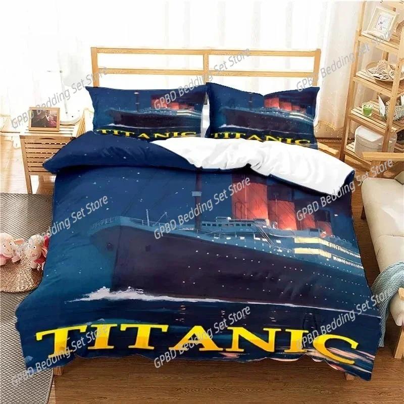 Movie Titanics Bedding Set For Bedroom Soft Modern Bedspreads Comefortable Kids Duvet Cover Quilt Cover And Pillowcase