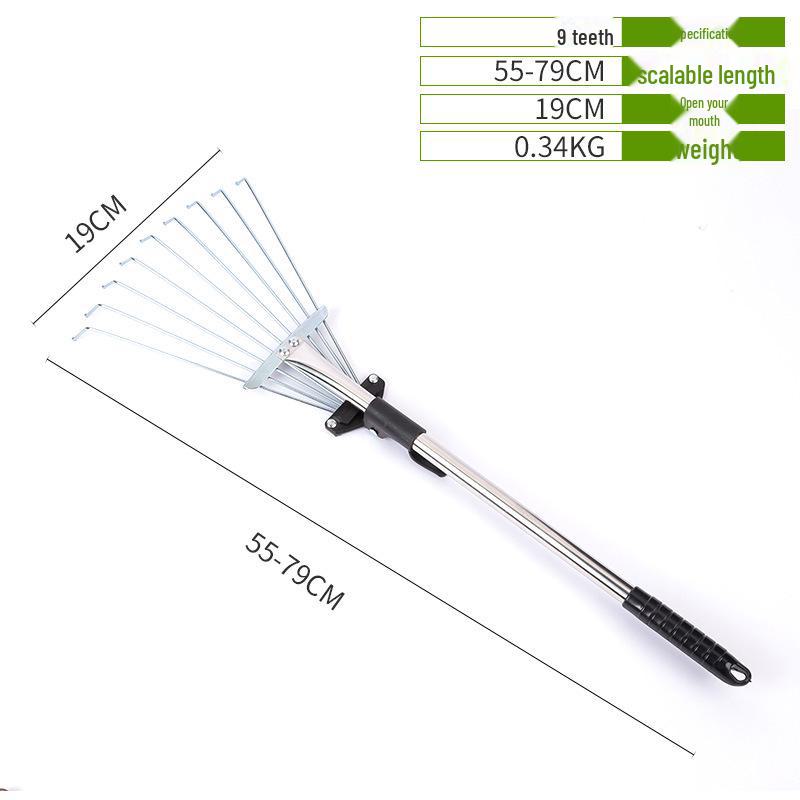 

Грабли сельскохозяйственные из нержавеющей стали для травы и листьев