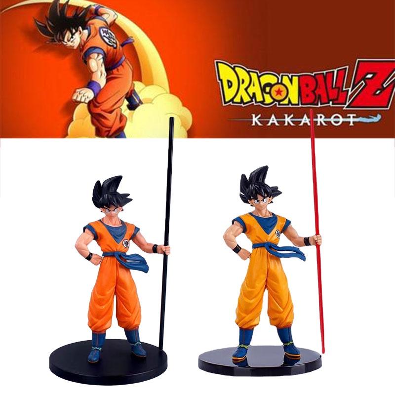Large Dragon Ball Hand Puppet 20th Anniversary Goku Movie Edition Pvc Material 22.5cm