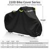 Cykel Cover 210D Oxford Udendørs Opbevaring Vandtæt Anti-UV Cykel Cover med Låsehul & Reflekterende Stribe til 1/2/3 Cykler