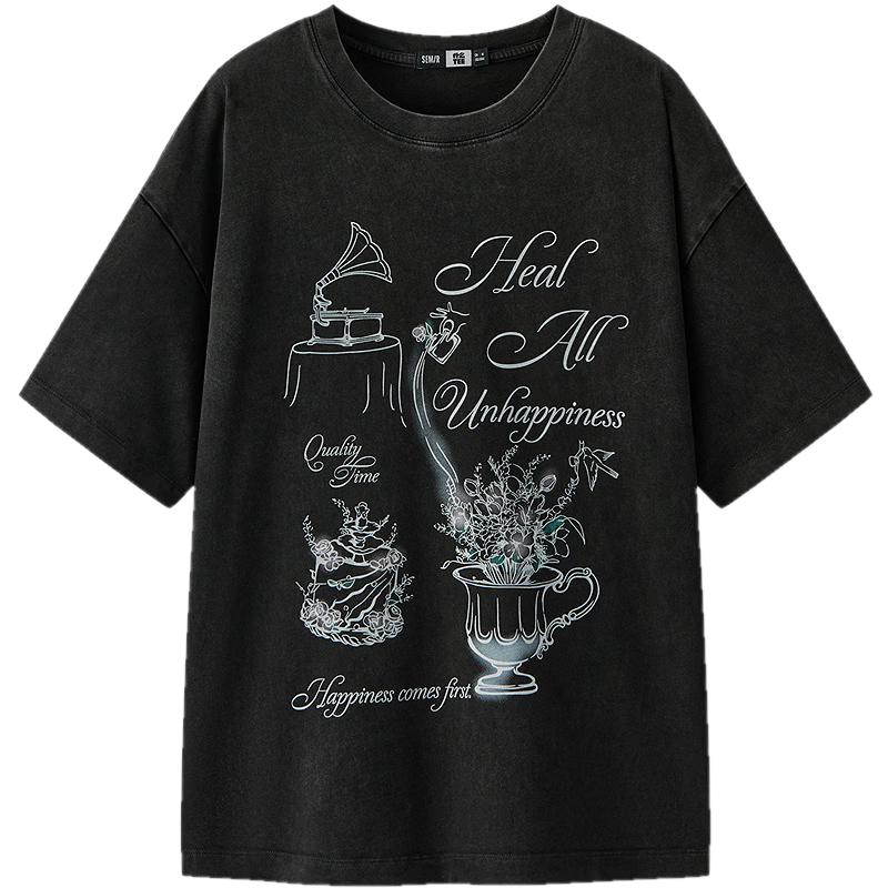 

Semir Women s Oversized Graphic Cotton T-Shirt XS