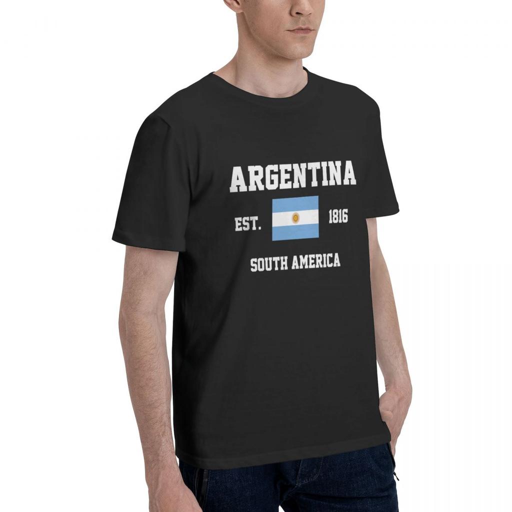 ZX 100 Cotton Argentina Argentinian Flag t shirts Men Casual tshirts Women Clothing TShirts Tops Tees S6XL Gift