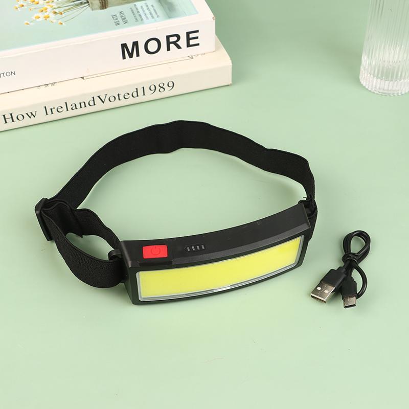 Cob Portable Led Headlights 3 Mode Outdoor Headlight Built In Battery Usb Rechargeable Head Lamp Camping Fishing Climbing Lanter