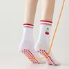 2pairs Embroidery Pilates Socks Cherry Pattern Non-Slip Socks Comfortable Women Yoga Socks  Indoor