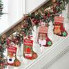 4Pcs Christmas Stockings Decoration Christmas Hanging Socks Set Suitable for Christmas Tree Decoration Items Xmas Home Ornament Wall Decor