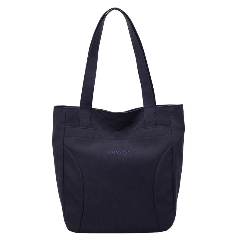 

Женская сумка через плечо большой вместимости, студенческая сумка для занятий, сумка-тоут для поездок на работу синий