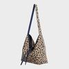 Plain Easy Reversible Shoulder Bag - Leopard Beige