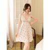 New Sexy Nightdress Women with Chest Pad Suspenders Ice Silk Pajamas Printed Pure Desire Pajamas Summer