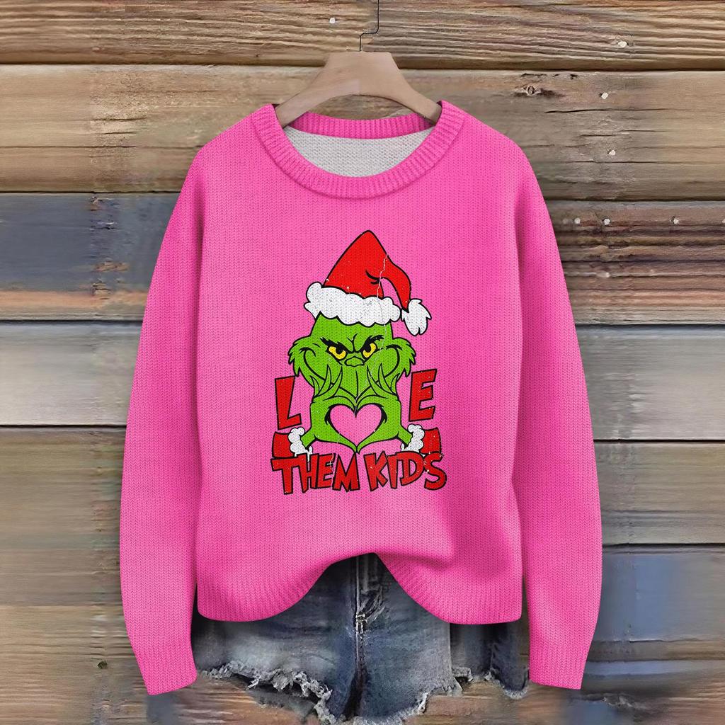 Women's Fashion Casual Long Sleeve Neck Sweater Pullover Top