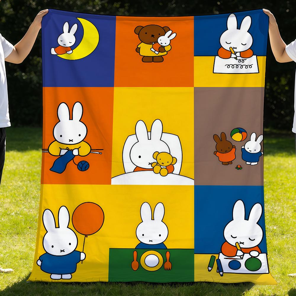 CARTOON M-MiffyS Blanket Throw Super Cosy Plush Living Room Sofa Couch Childish Birthday Gifts