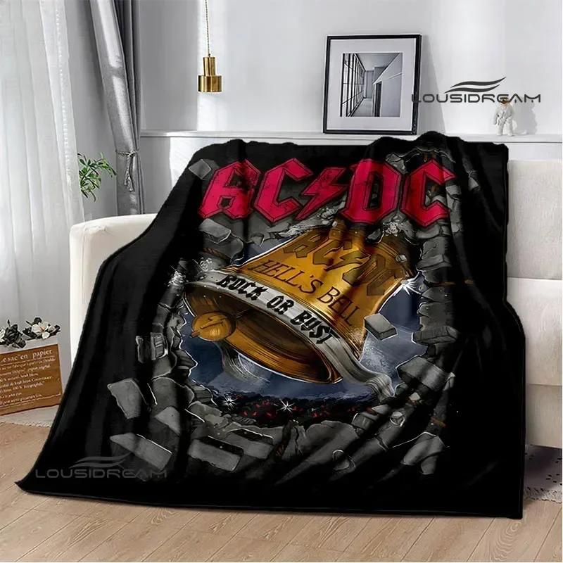 3D Retro Rock band AC/DC printed blanket Picnic blanket Warm Flannel blankets Home bed linings blankets for beds Birthday Gift