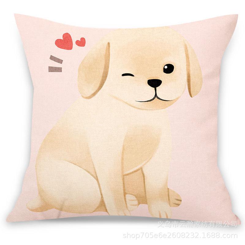 Pink Ins Fresh Plush Printed Pillow Case Creative Nordic Sofa Pillow Design Waist