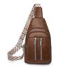 Soft Leather Chest Bag Women Crossbody Bag Large Capacity Shoulder Bag