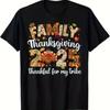 Family Matching Thanksgiving 2025 T Shirt For Group Outfits With Vintage Graphic Designer Clothes Versatile Breathable