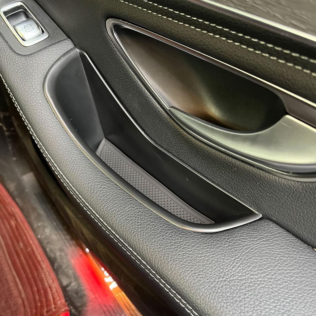 SHIFENG RHD Front Rear Door Storage Boxes Compatible with W205 GLC X253 GLC250 GLC300 GLC350 GLC43 AMG Drive Phone Container Steering Wheel Pocket 2