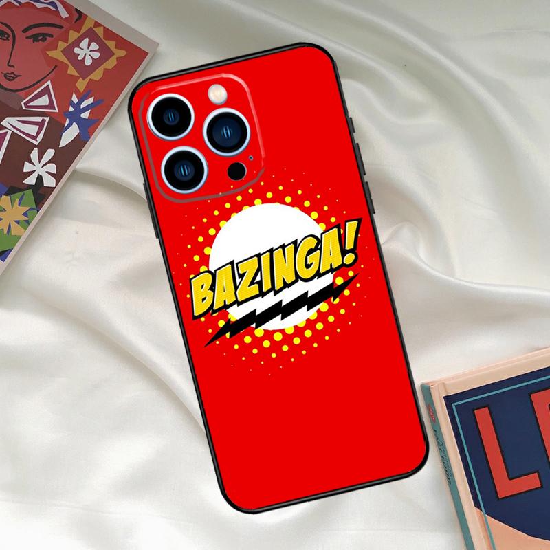 

Bazinga The Big Bang Theory TV Phone Case For iPhone 17 16 15 13 12 11 14 Pro Max 16 Plus 12 13 Mini 16e 17 Air Funda Cover iPhone 12 mini