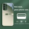 Gradient Dark Green For Samsung Galaxy Note 10 Plus S20 21 FE S23 Ultra S8 9 A70 72 73 50 51 52 53 Tempered Glass Phone Case