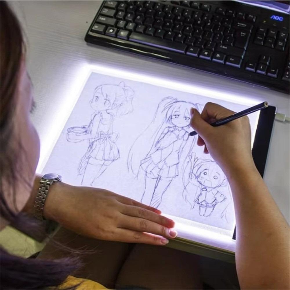 Three Level Dimmable Led Light Pad Brightness Adjustable Led Drawing Copy Board Painting