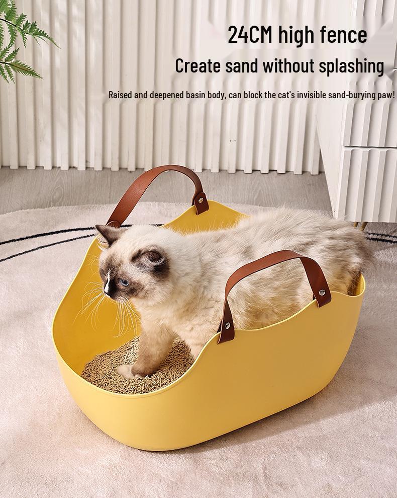 Portable Large Open Travel Cat Litter Box