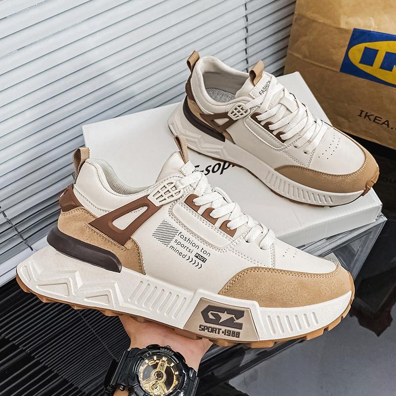 Shoes Four Seasons 22 New Sports Shoes Leather Student Dad Shoes Casual Forrest Gump Shoes 39