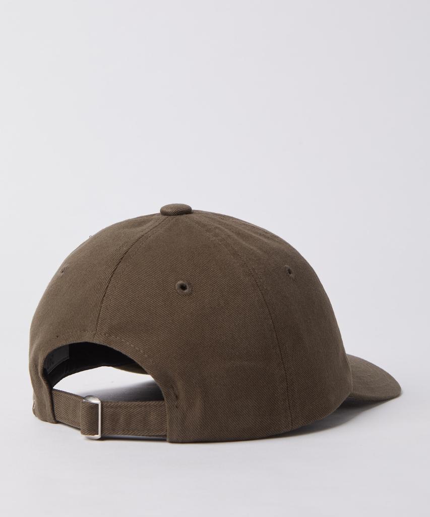 247Silijeu Washed Embroidered Ball Cap Dark Brown
