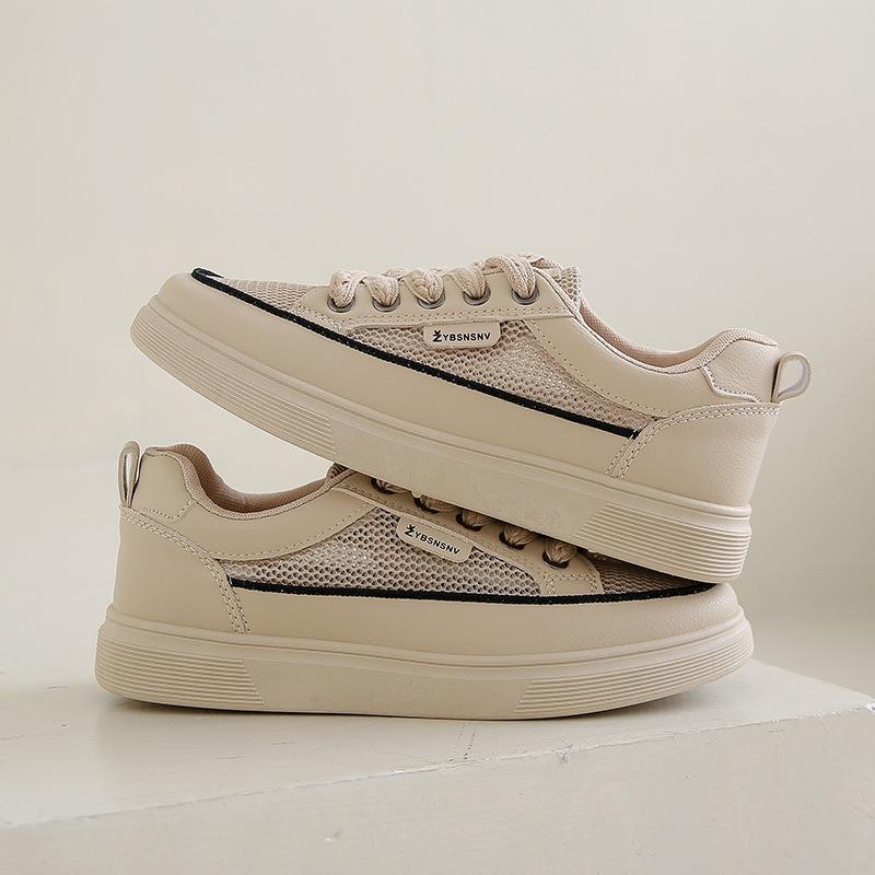 Summer New Breathable Little White Shoes Female Students Thick-soled Versatile Casual Mesh Shoes