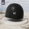 Keep PU Coated Swimming Cap, Waterproof, for Long Hair, Ear Protection, Large Size, Black